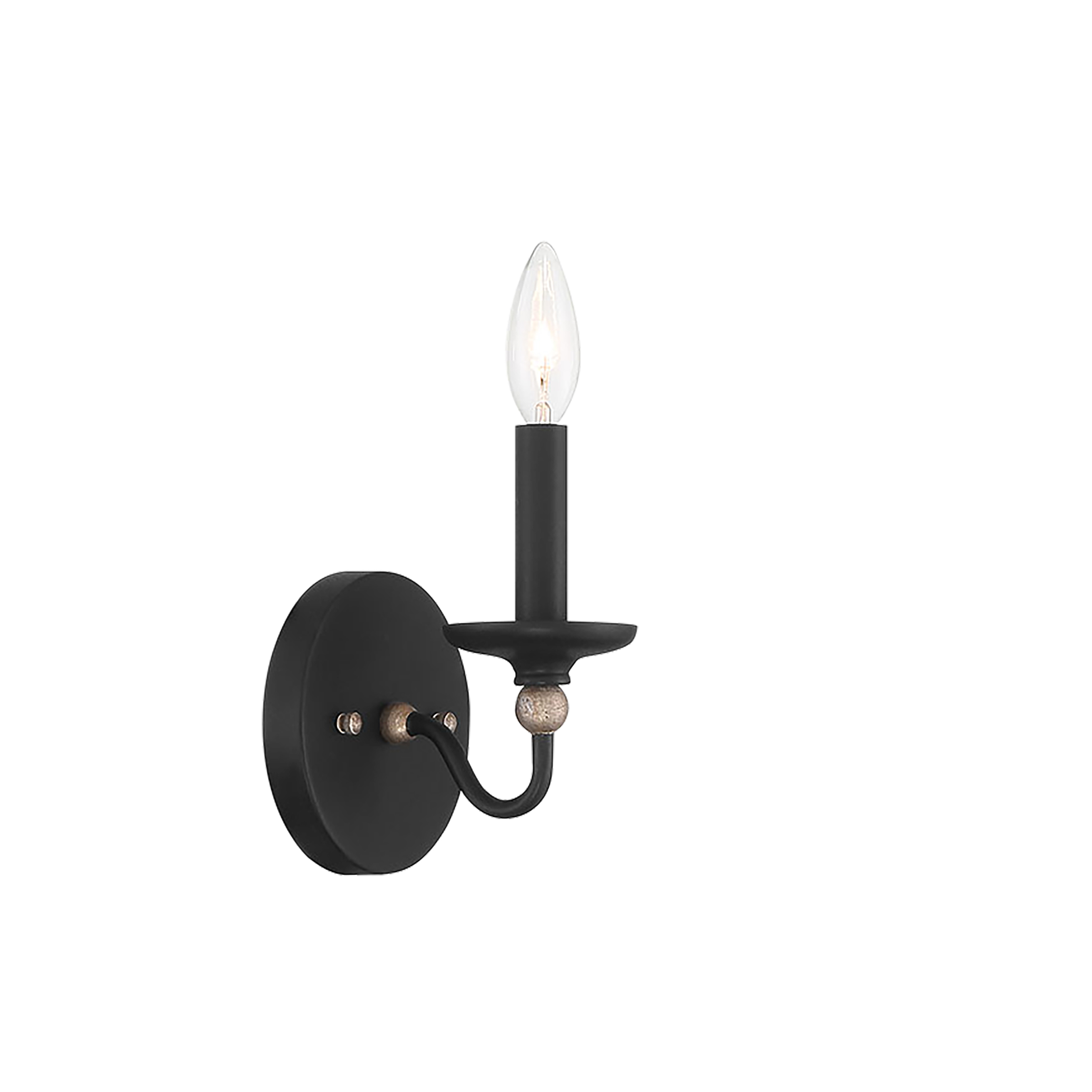 The Westchester County wall sconce combines traditional elegance with contemporary simplicity. Its sand coal finish with skyline gold leaf highlights creates sophisticated visual interest in compact spaces.