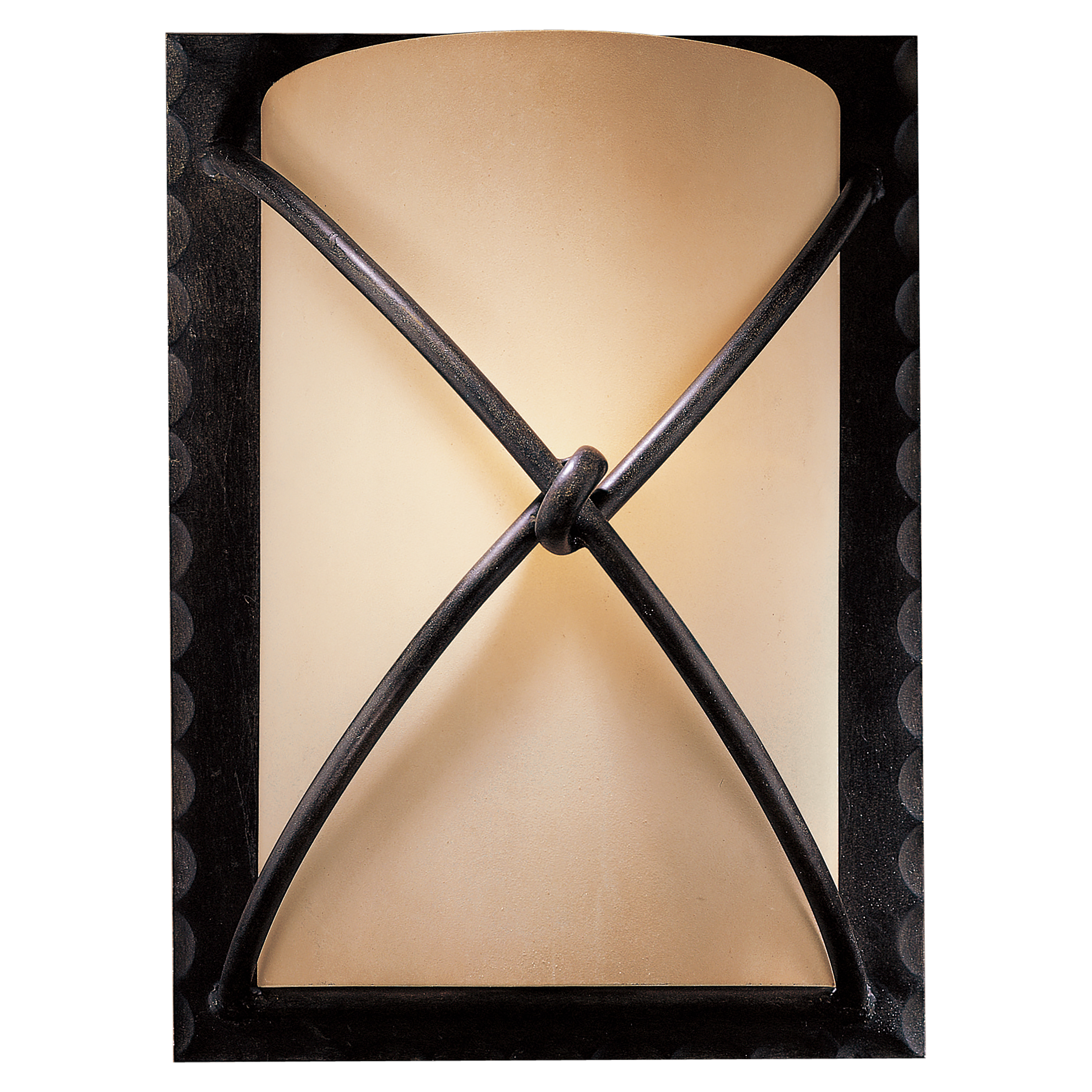The Aspen II wall sconce combines traditional bronze styling with rustic scavo glass for warm, ambient lighting. Its compact 9.25" width makes it ideal for hallways, bathrooms, and smaller spaces needing elegant accent lighting.