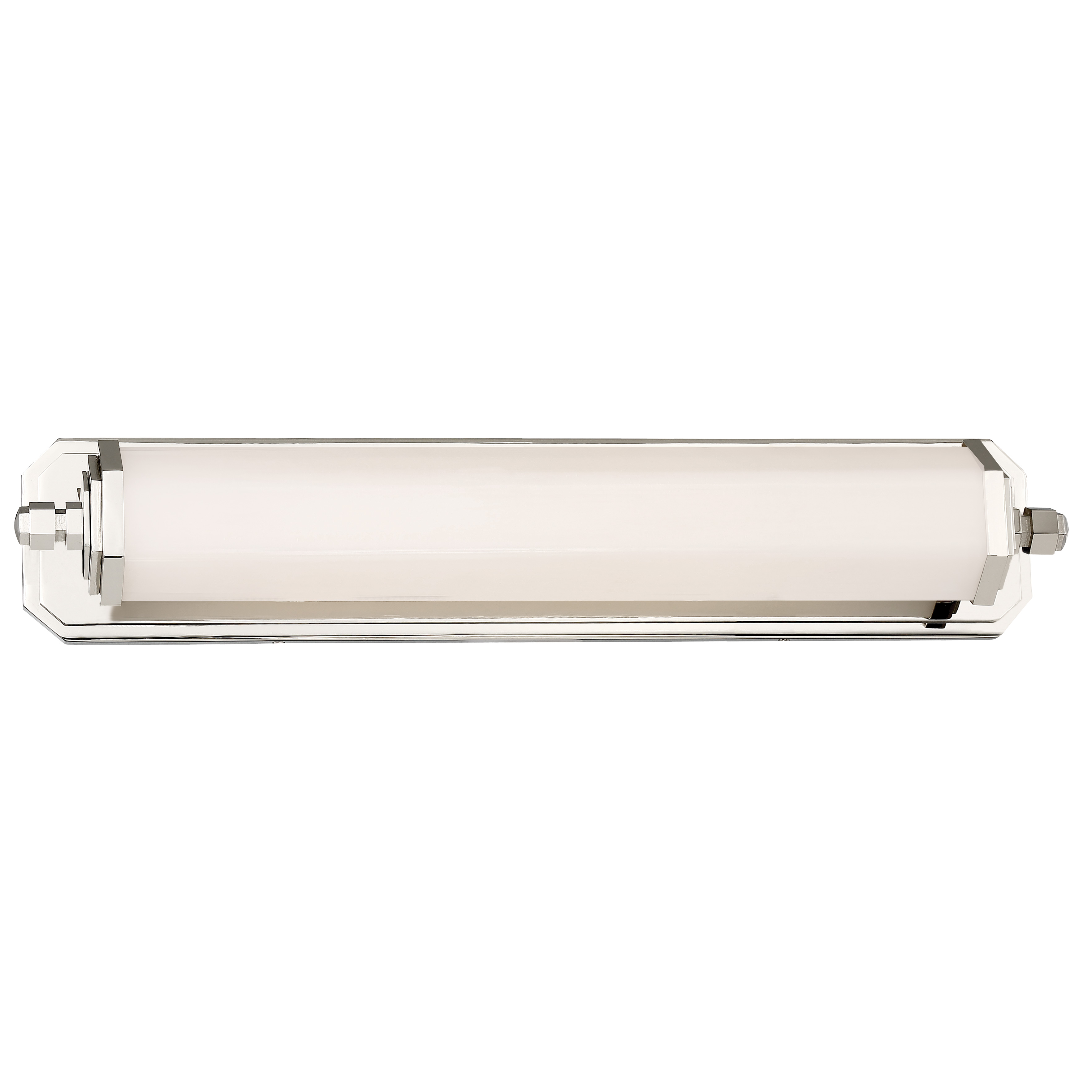 The Bath Art LED Bath Light combines transitional styling with modern LED efficiency. Its 24-inch width and polished nickel finish make it ideal for medium to large vanities, while the 91 CRI ensures accurate color rendering for grooming tasks.