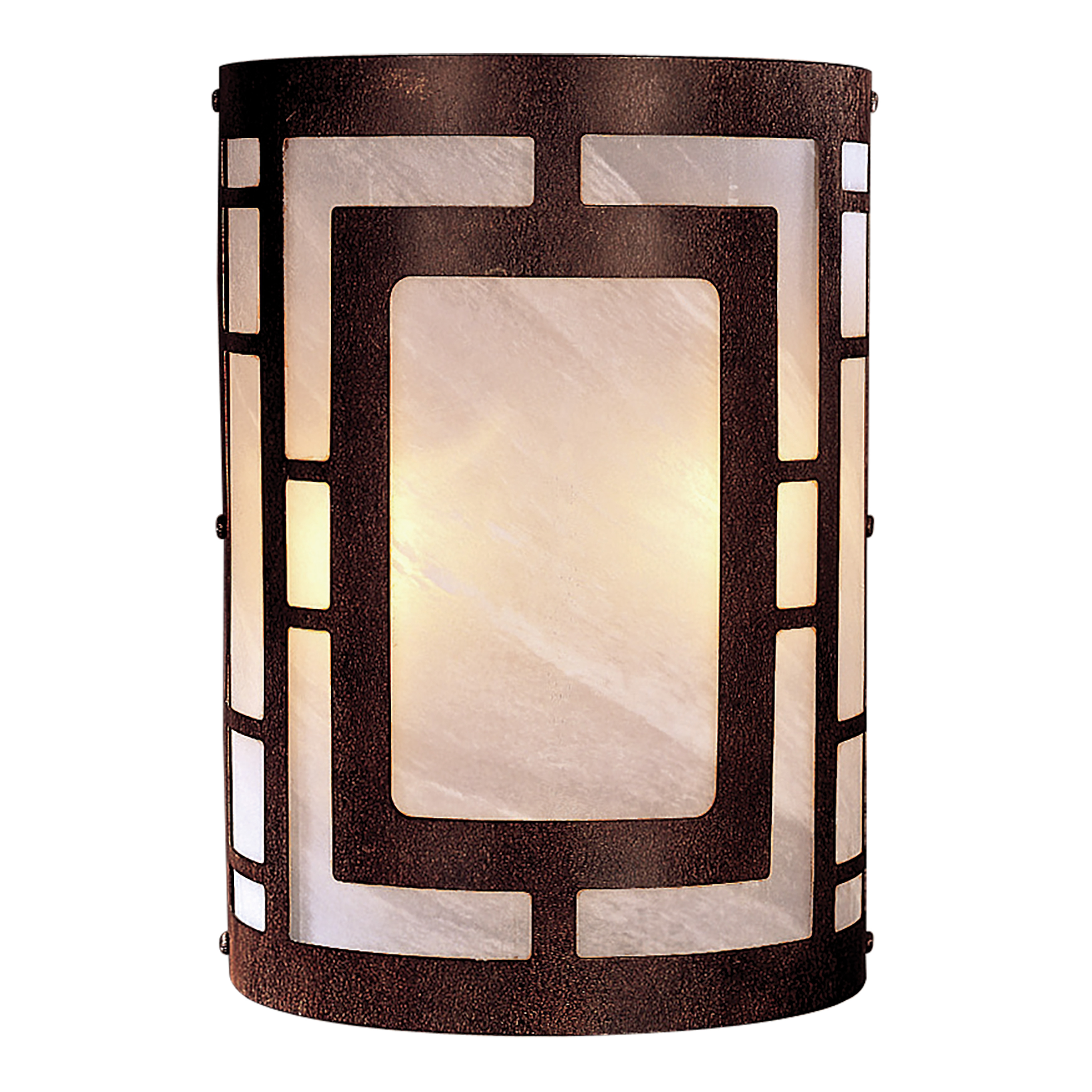 This ADA-compliant wall sconce combines traditional warmth with transitional styling. The Nutmeg bronze finish and etched marble glass create soft, diffused light perfect for intimate spaces. Compact size ideal for bathrooms and hallways.