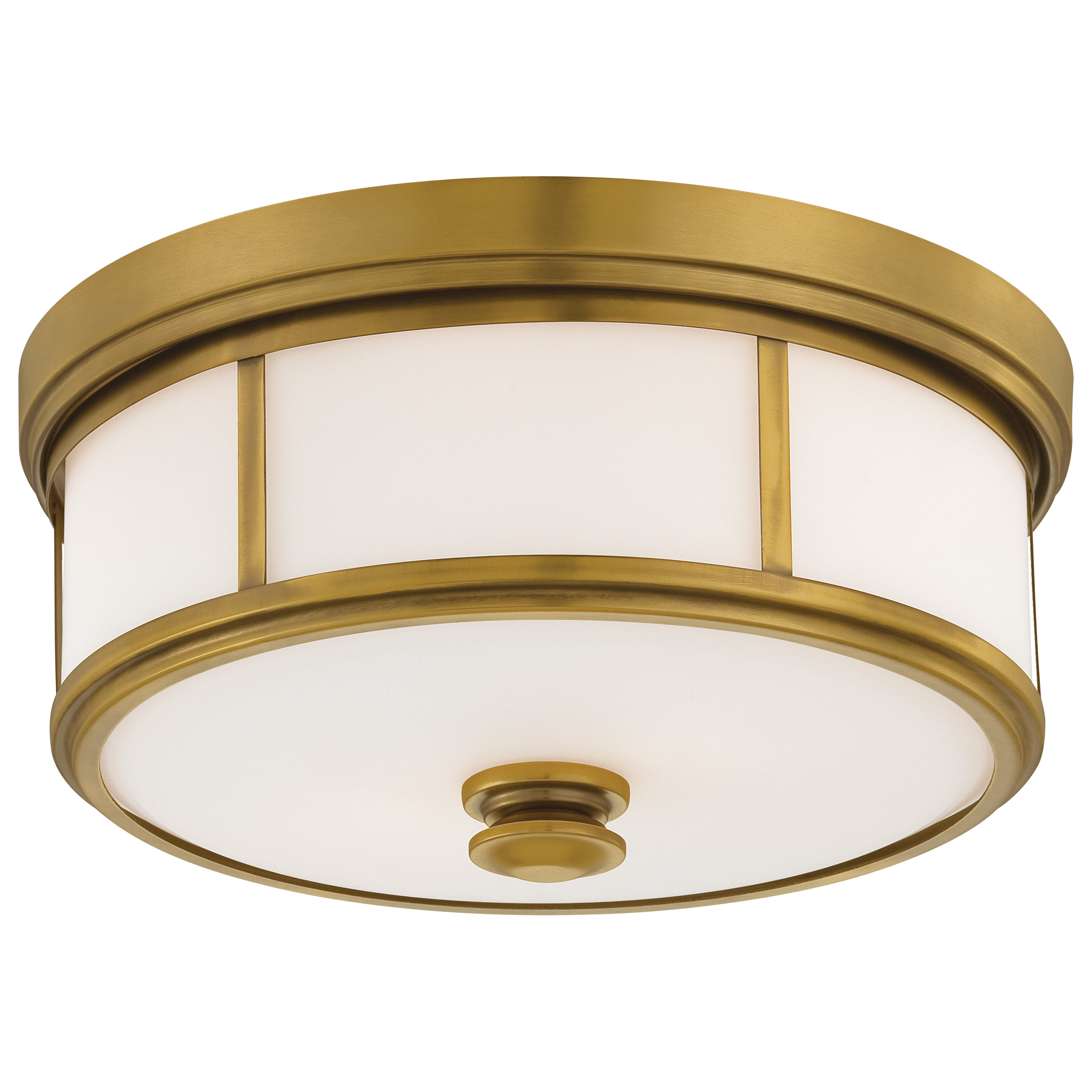 The Harbour Point flush mount brings transitional elegance to compact spaces with its Liberty Gold finish and etched opal glass. Perfect for low ceilings, this ADA-friendly fixture provides soft, diffused lighting ideal for hallways and bedrooms.