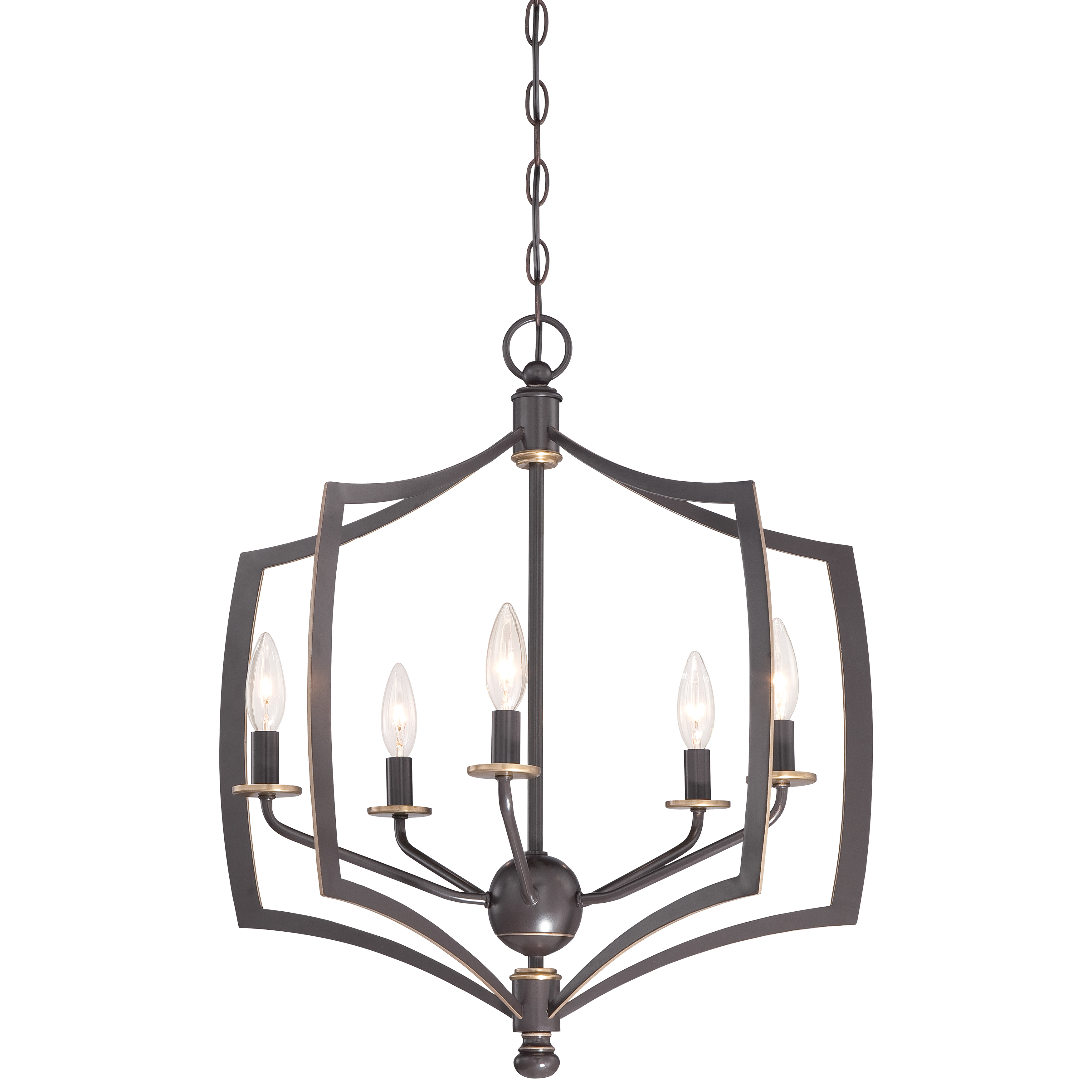 The Middletown 5-Light Chandelier blends traditional charm with transitional versatility. Its Downton Bronze finish with gold highlights adds warmth and sophistication to dining rooms and entryways.