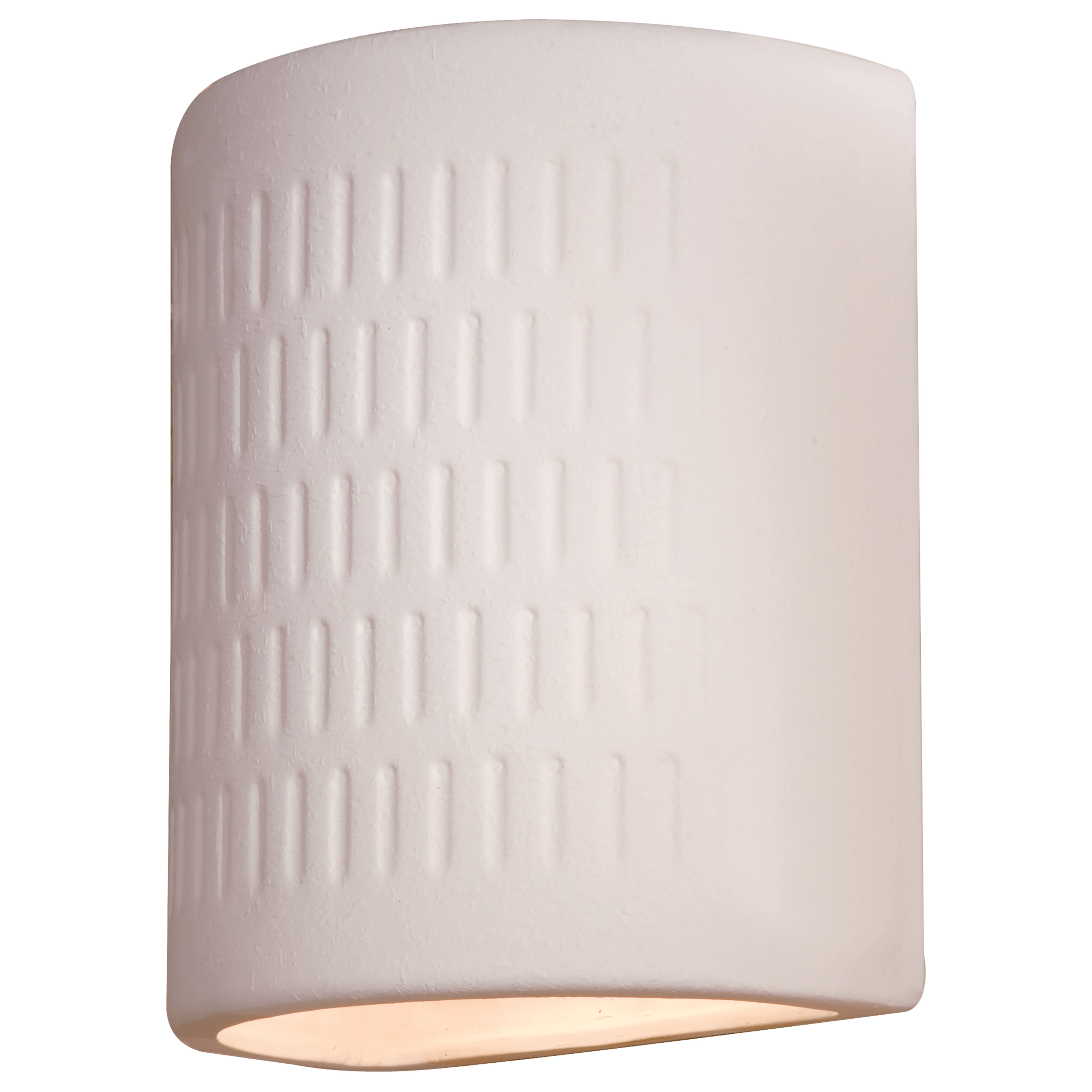This traditional wall sconce features a clean white ceramic finish that complements a variety of décor styles. Compact at 10" tall, it's ideal for bathrooms, hallways, and bedrooms where soft ambient lighting is desired.