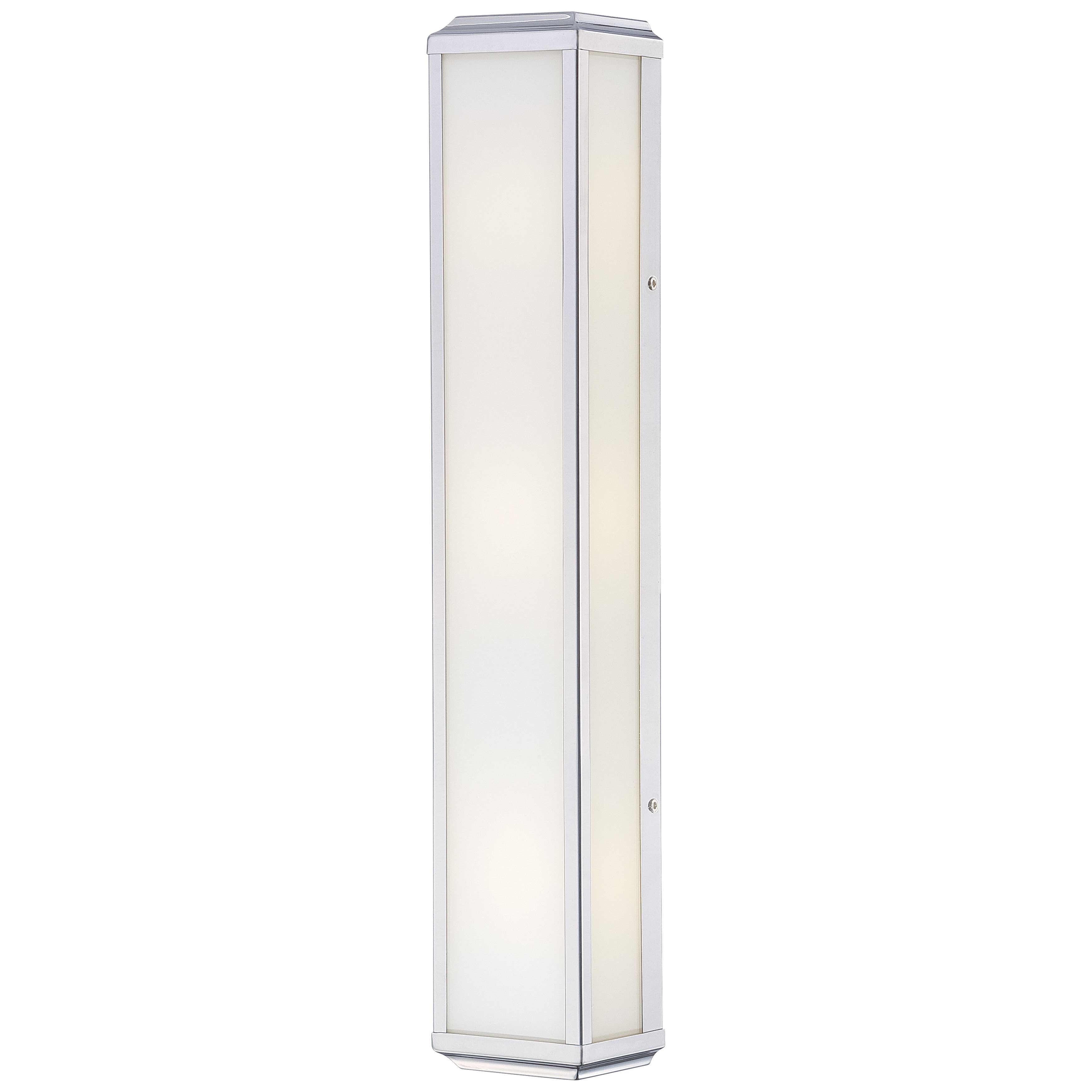 The Daventry 3-Light Bath fixture combines traditional elegance with practical functionality. Its polished nickel finish and white glass shades provide bright, even illumination perfect for grooming tasks while adding refined style.