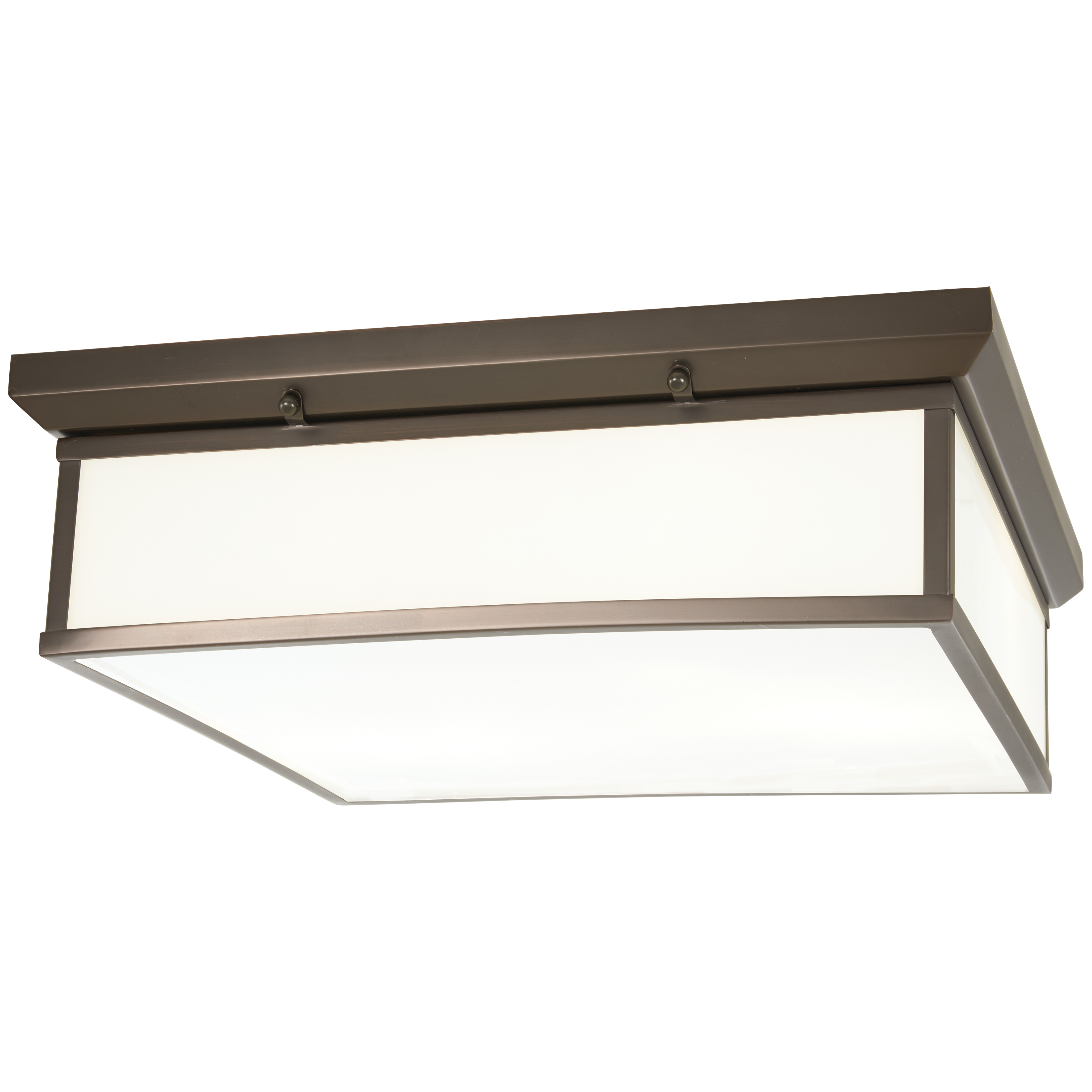 This 20-inch flush mount combines traditional bronze styling with modern LED efficiency. The 94 CRI ensures exceptional color rendering, while the white glass diffuser provides soft, even illumination perfect for everyday spaces.