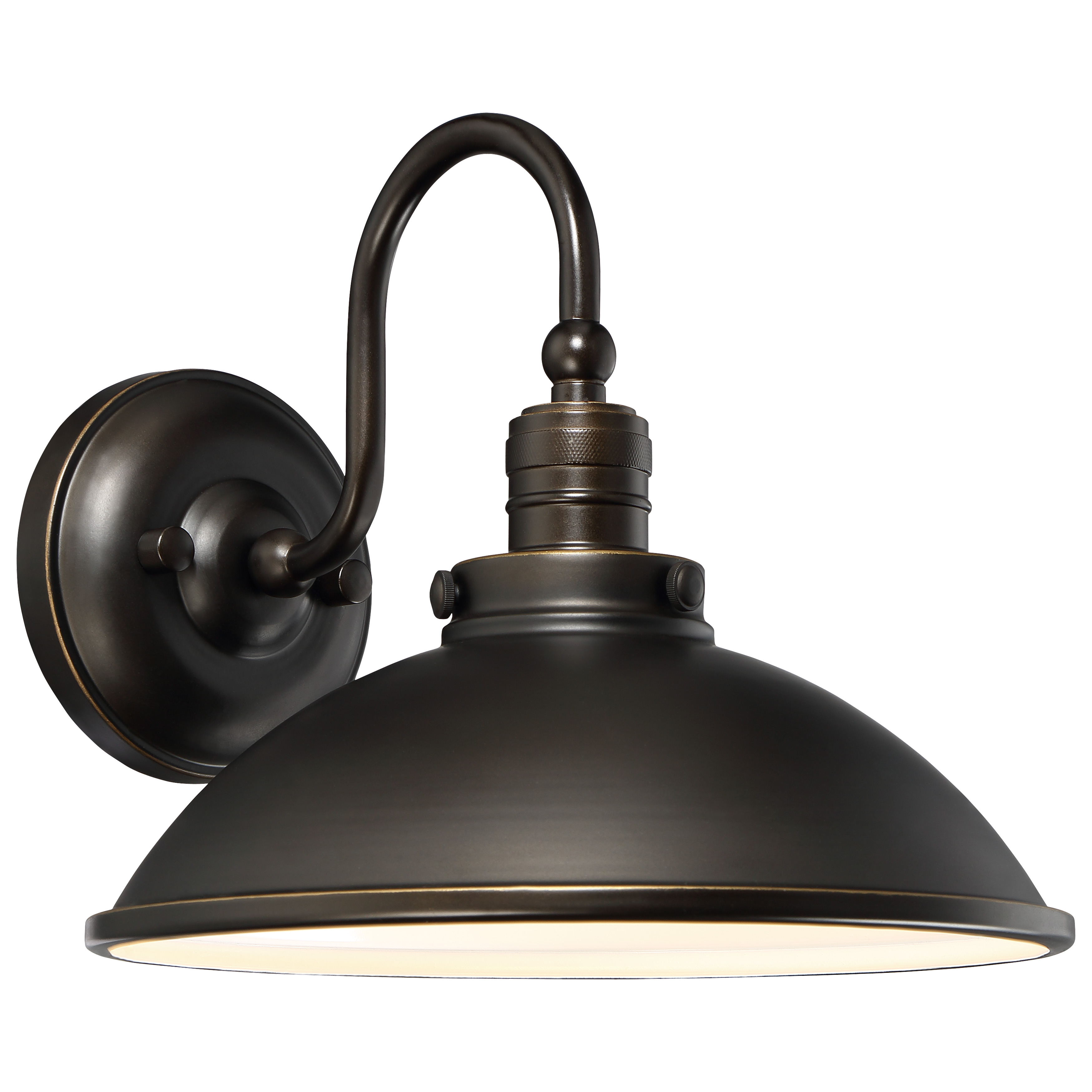 LED Light Wall Mount in Oil Rubbed Bronze W/Gold Highlights