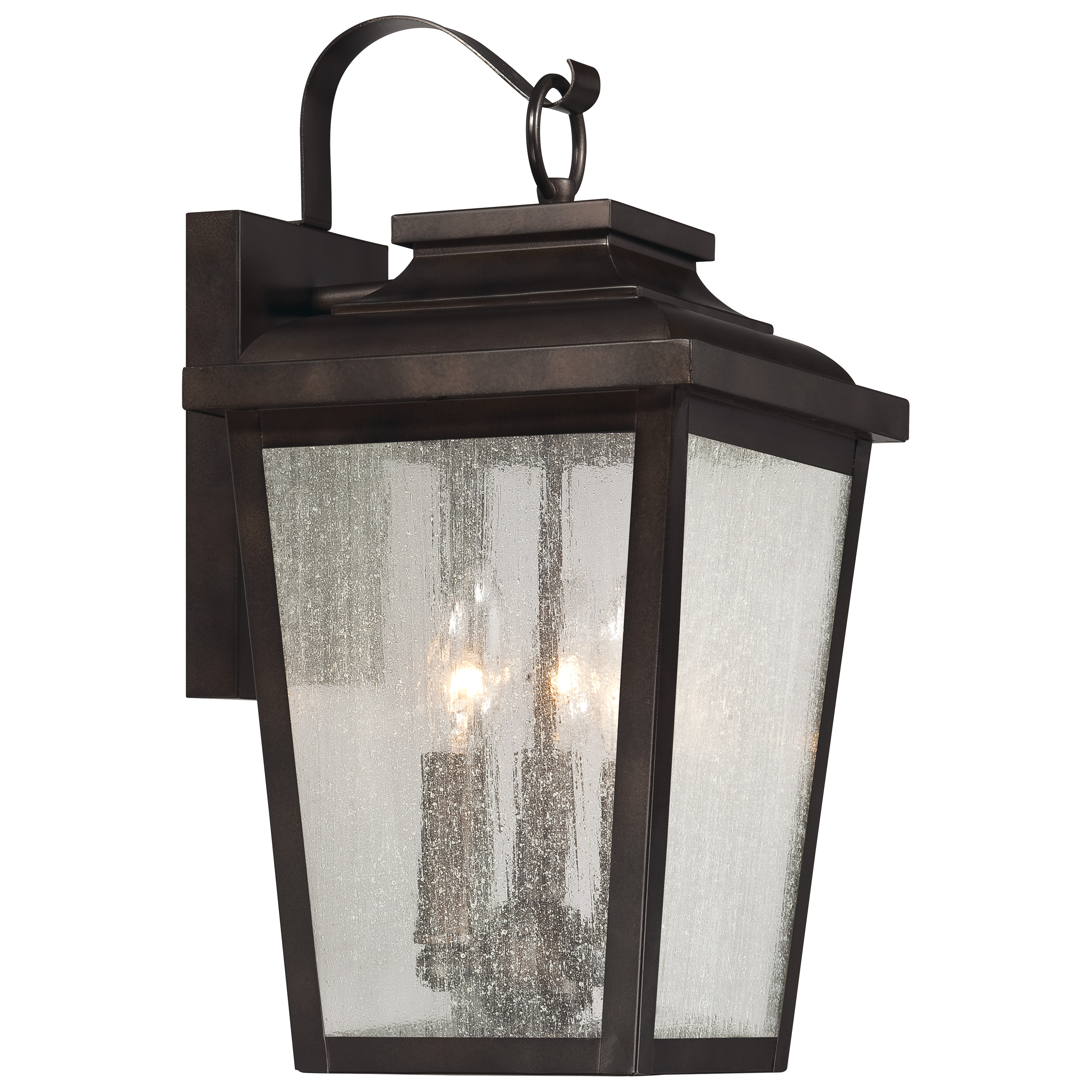 3 Light Wall Mount in Chelesa Bronze™ Finish with Clear Seeded Glass