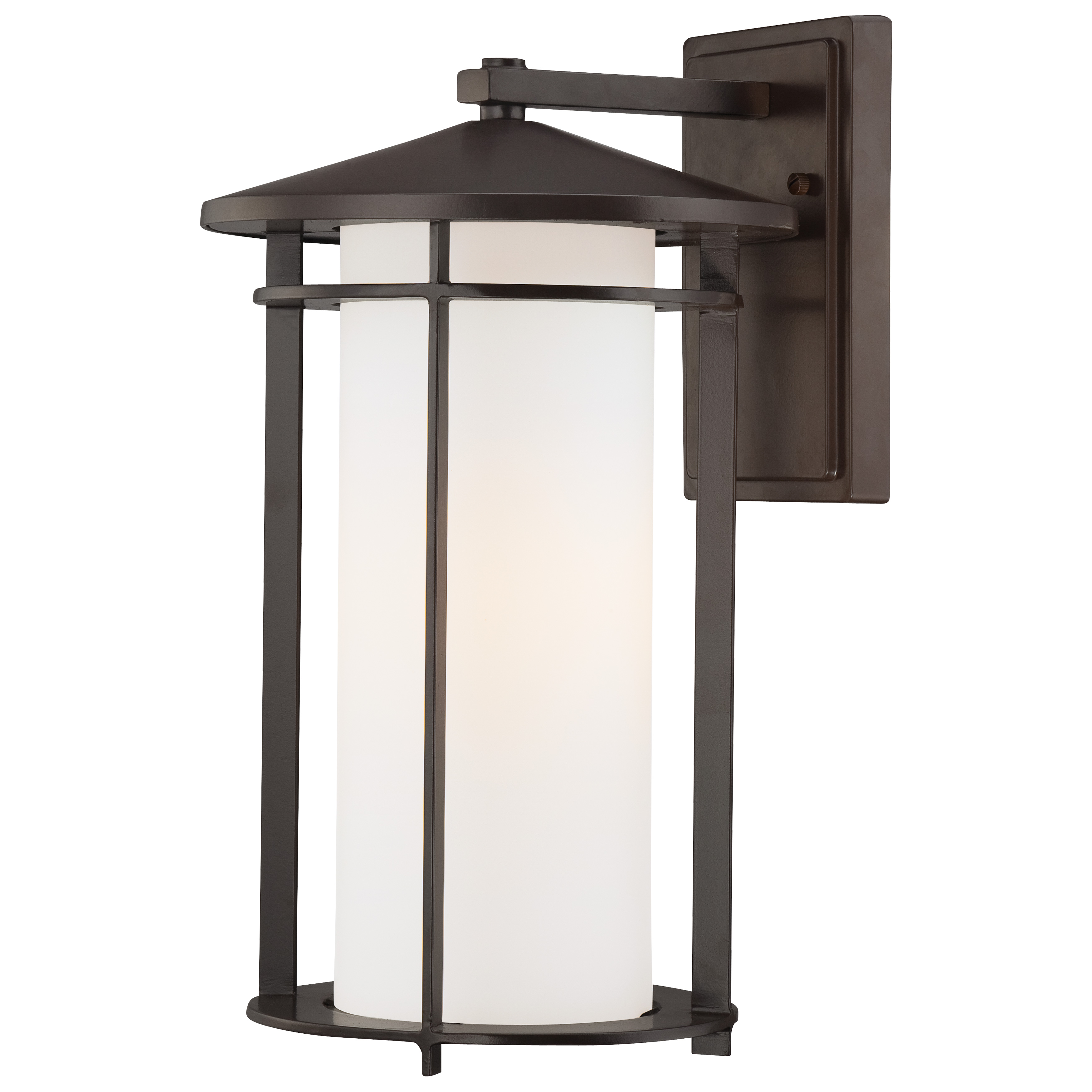 1 Light Wall Mount in Dorian Bronze™ Finish with Etched Opal Glass
