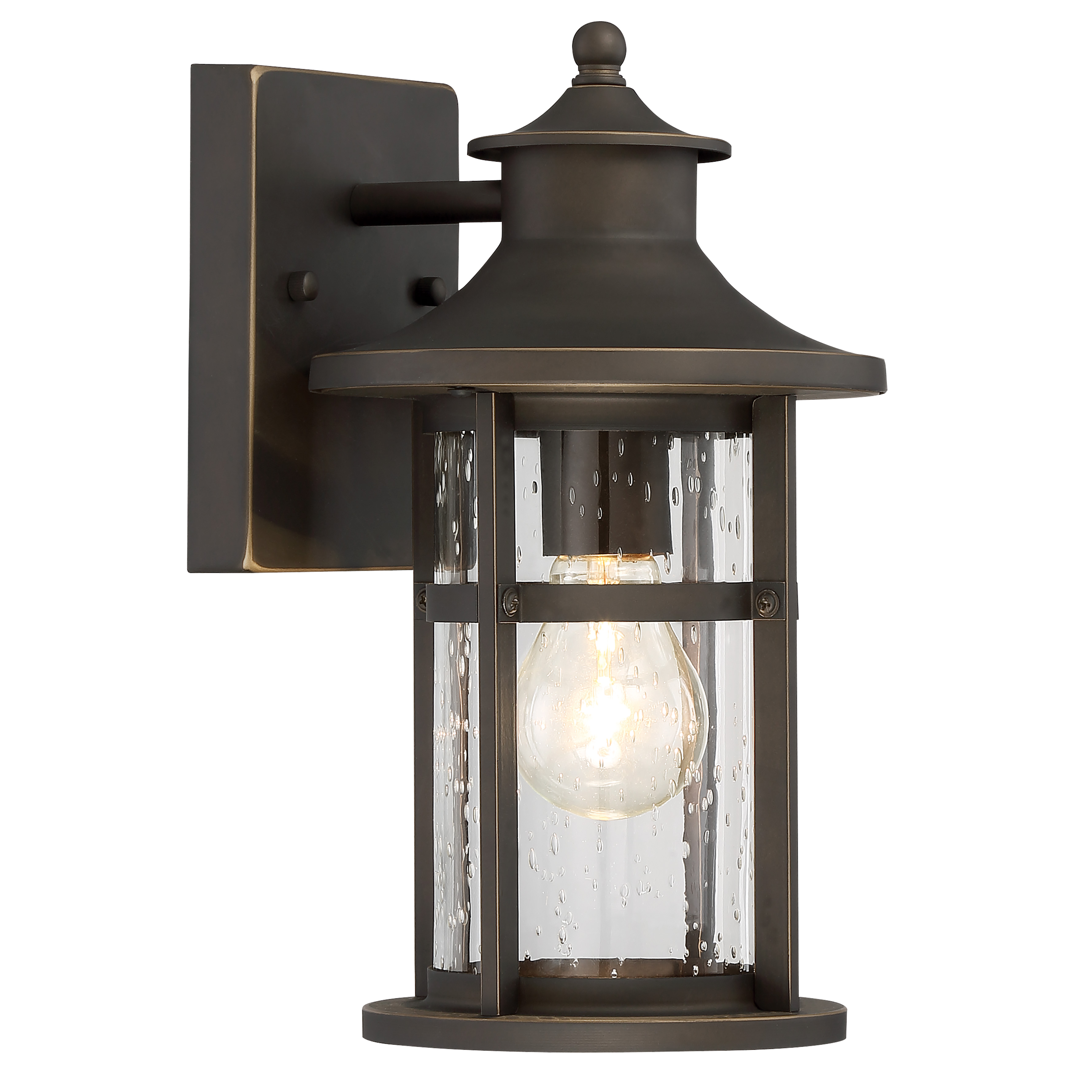 Wall Mount in Oil Rubbed Bronze with Gold Highlights
