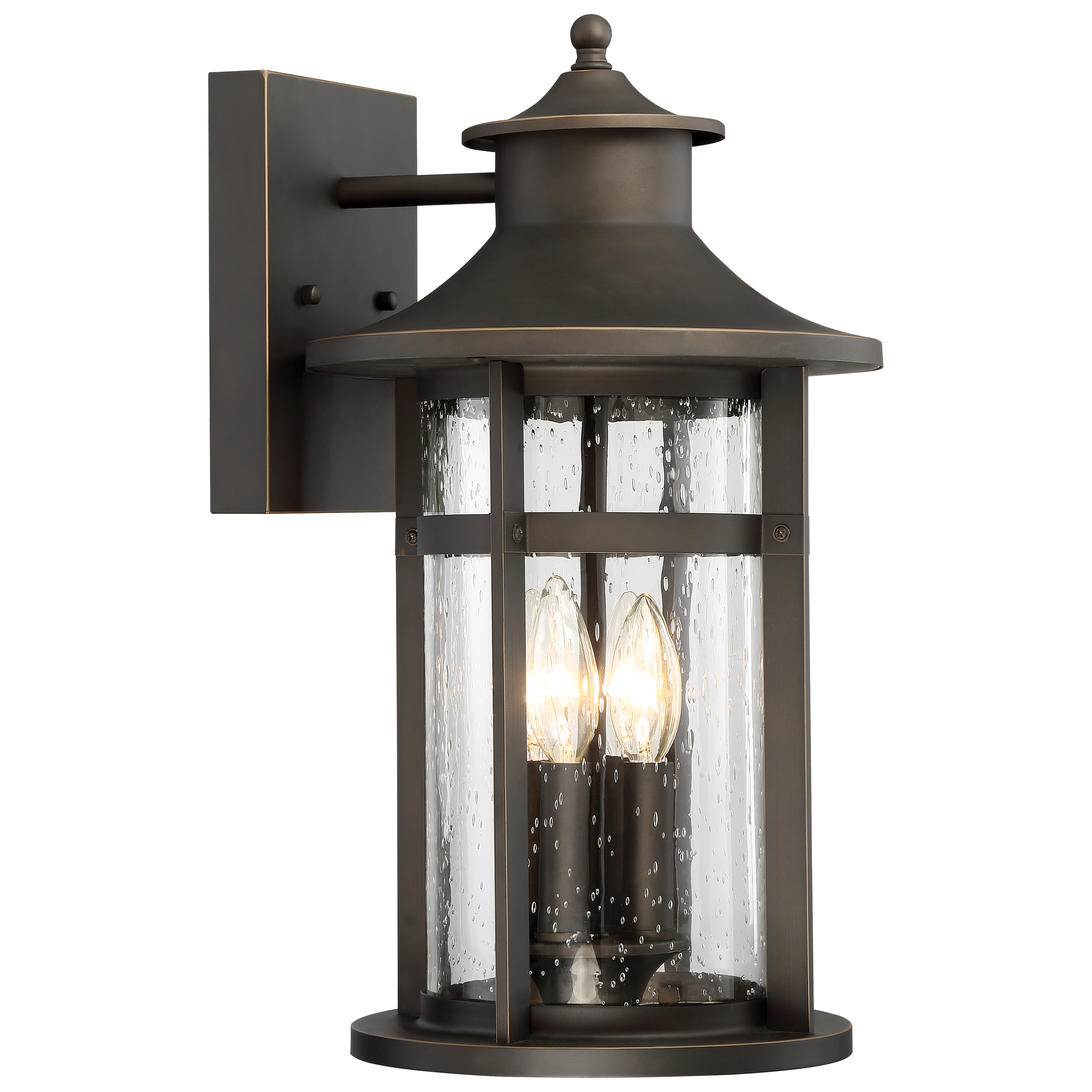 Wall Mount in Oil Rubbed Bronze with Gold Highlights