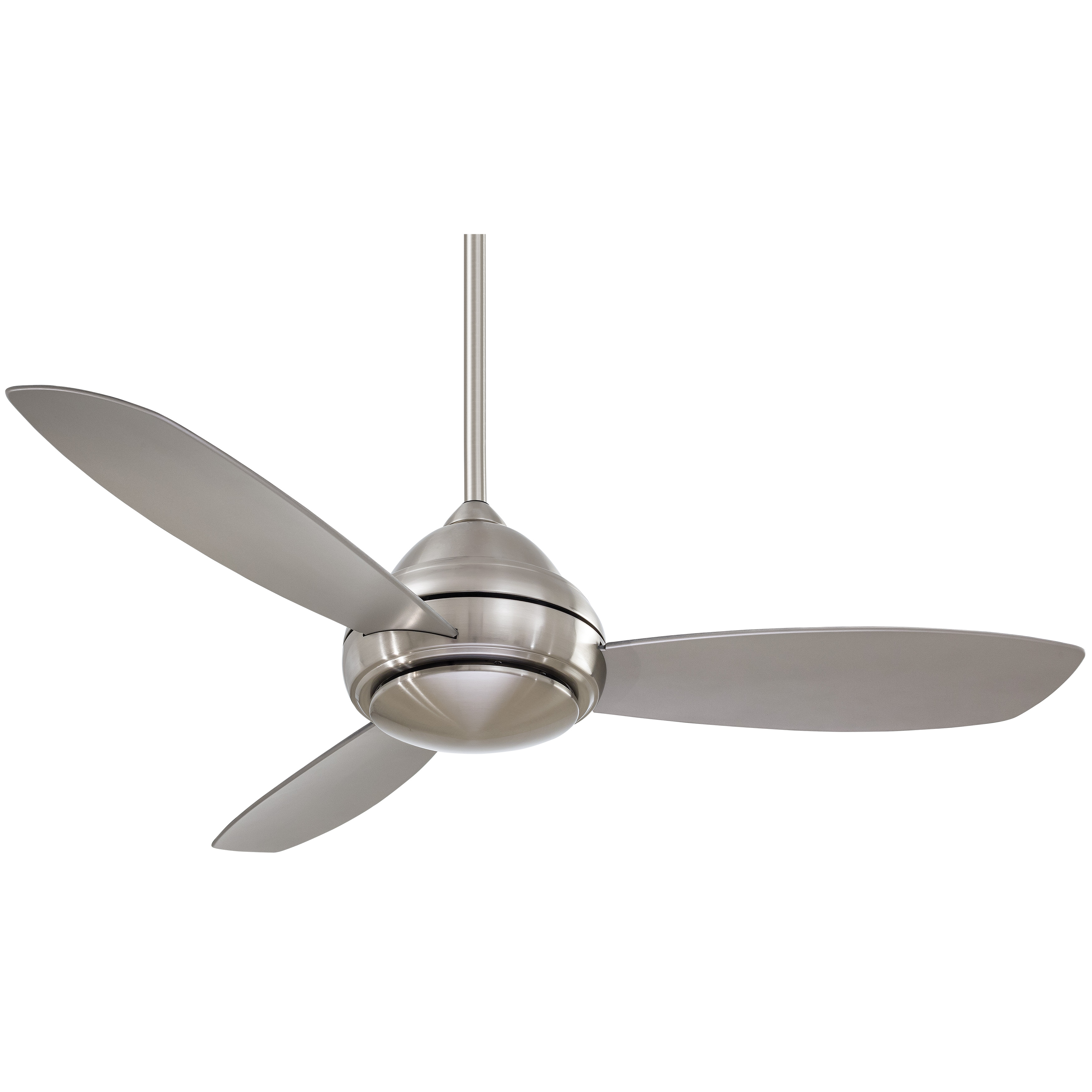 The Concept I combines modern aesthetics with practical functionality. Its 52-inch blade span and integrated LED lighting make it ideal for medium-sized rooms, while the brushed nickel finish adds a refined touch.