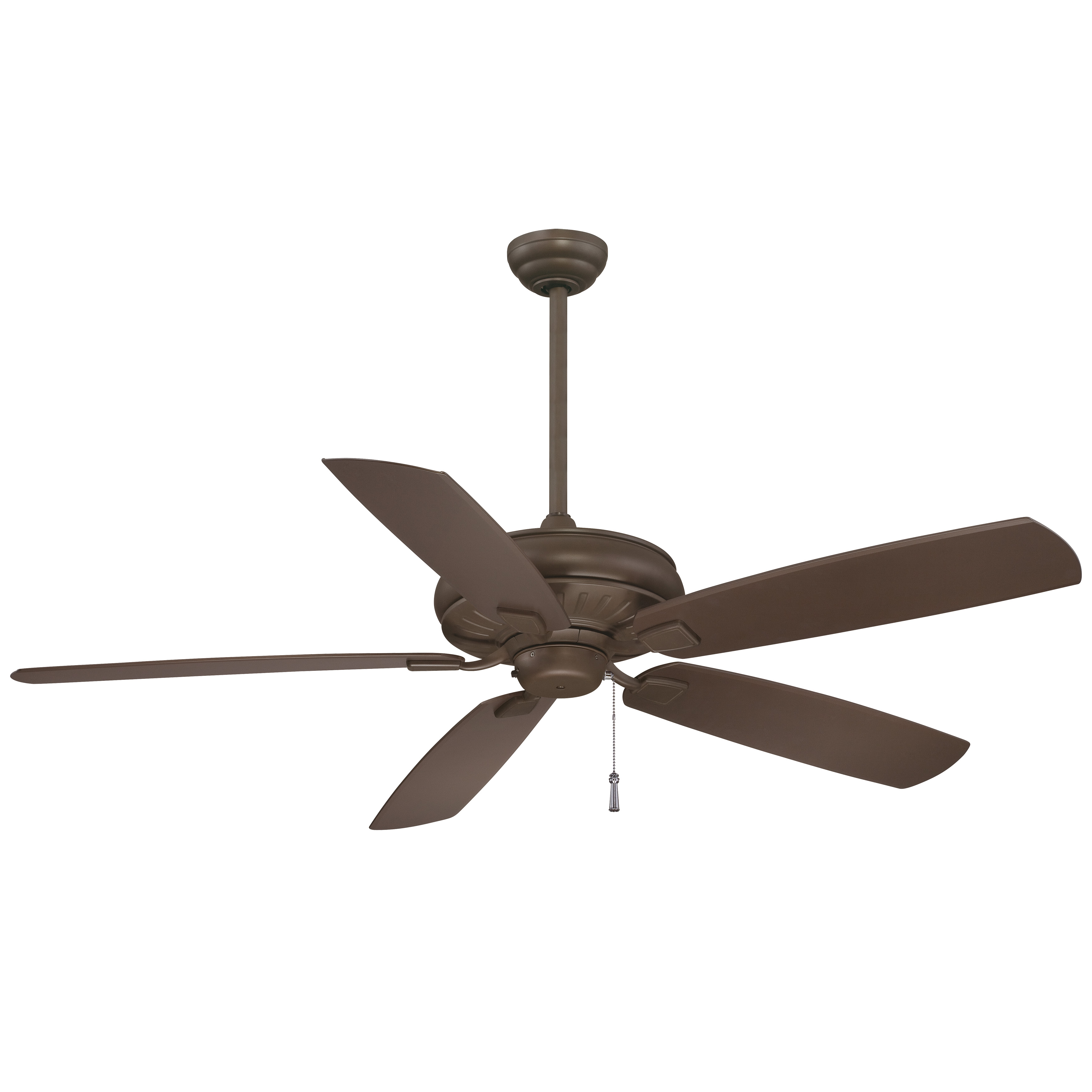 The Sunseeker 60" ceiling fan combines substantial airflow coverage with a timeless oil rubbed bronze finish. Its 5-blade design and 14-degree blade pitch deliver efficient air circulation for larger spaces.