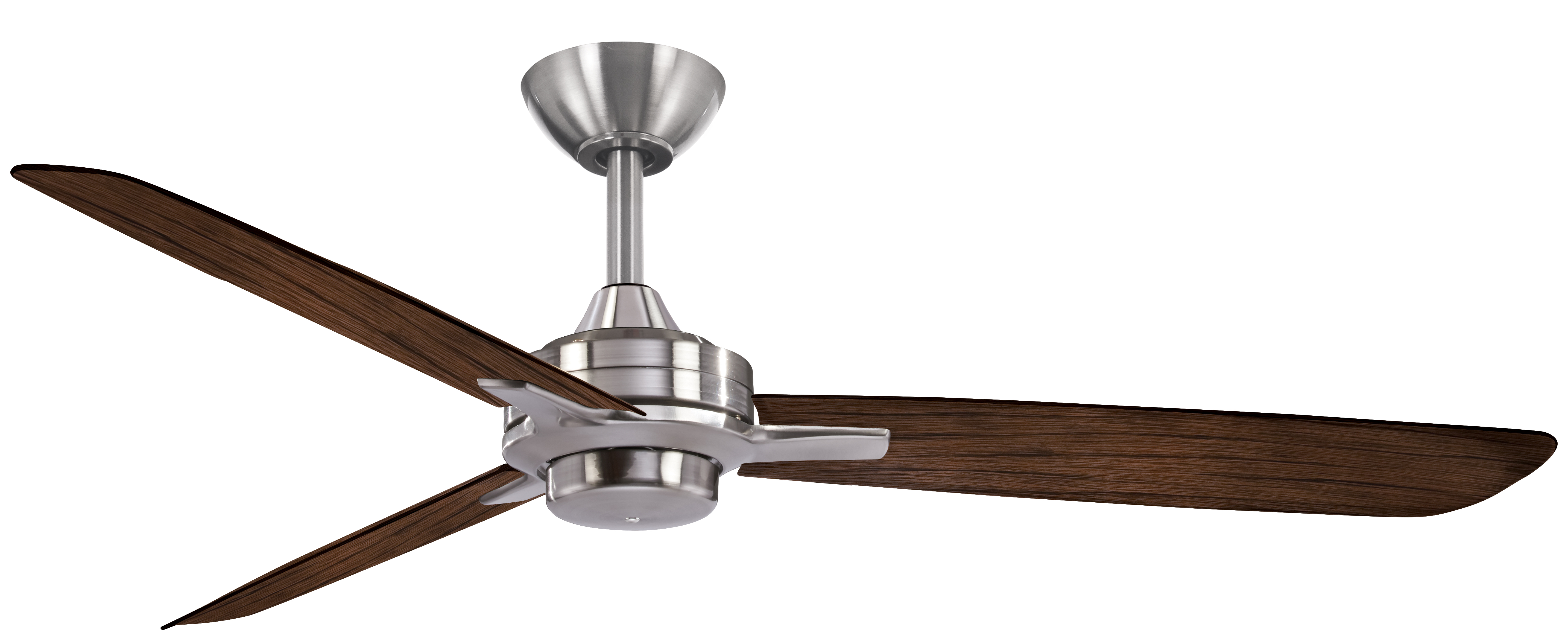 The Rudolph ceiling fan combines a sleek brushed nickel motor housing with medium maple wood-tone blades for a versatile transitional look. At 52 inches, it's ideal for large bedrooms, living rooms, and dining spaces.