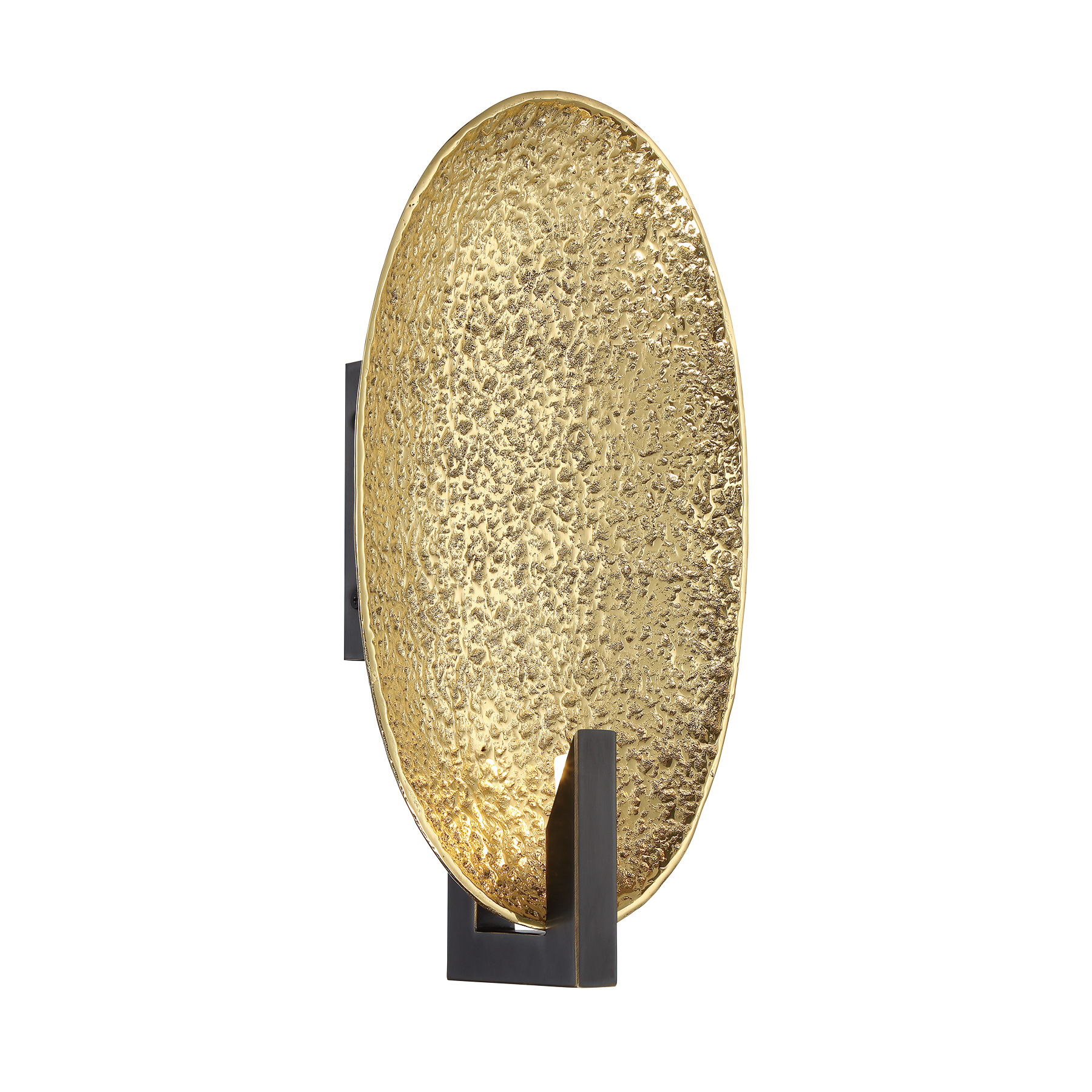 The Daric wall sconce combines polished brass with bronze accents for a sophisticated look. Its compact 8.25" width makes it ideal for smaller spaces while delivering warm, dimmable lighting perfect for ambiance.