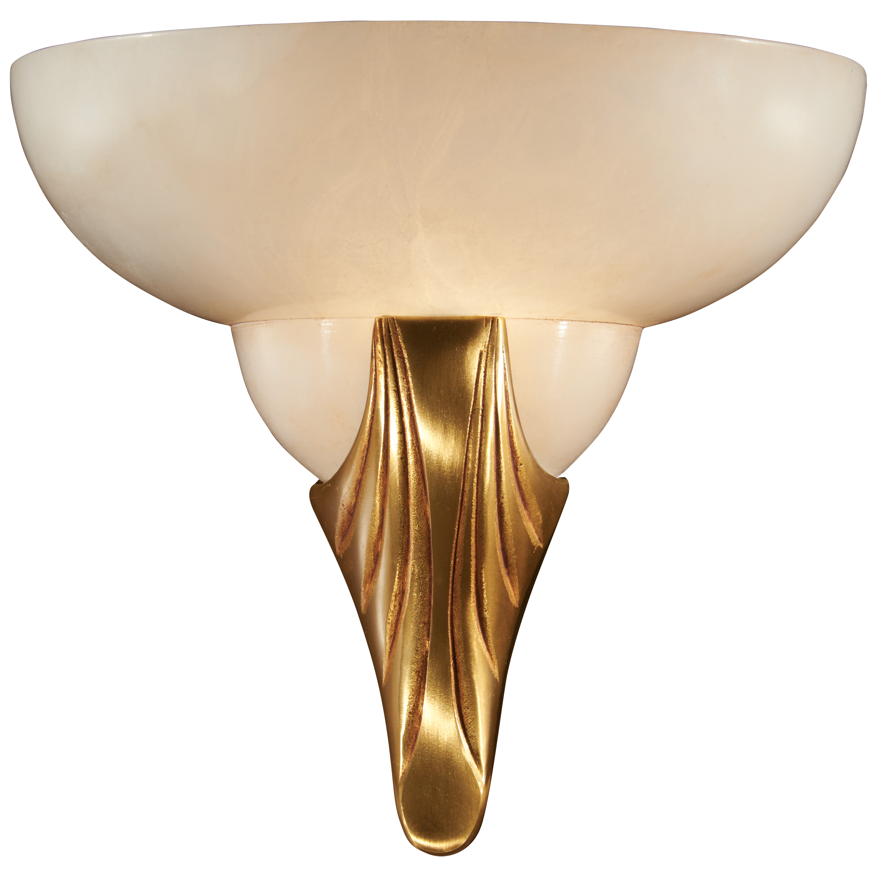 This handcrafted Spanish wall sconce combines Old World artistry with transitional styling. The French Gold finish and alabaster glass create a warm, sophisticated glow perfect for intimate spaces.