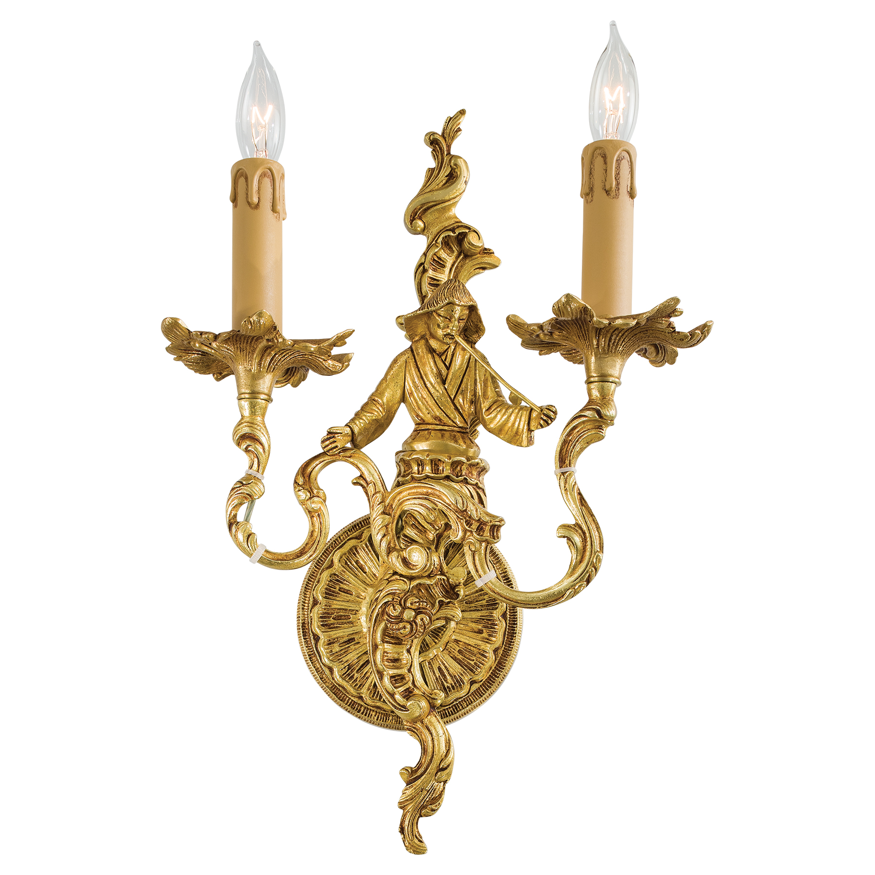 This artisan wall sconce showcases Old World craftsmanship with Lost Wax casting technique. The warm Sunset Gold finish and traditional brass construction bring timeless sophistication to transitional interiors.