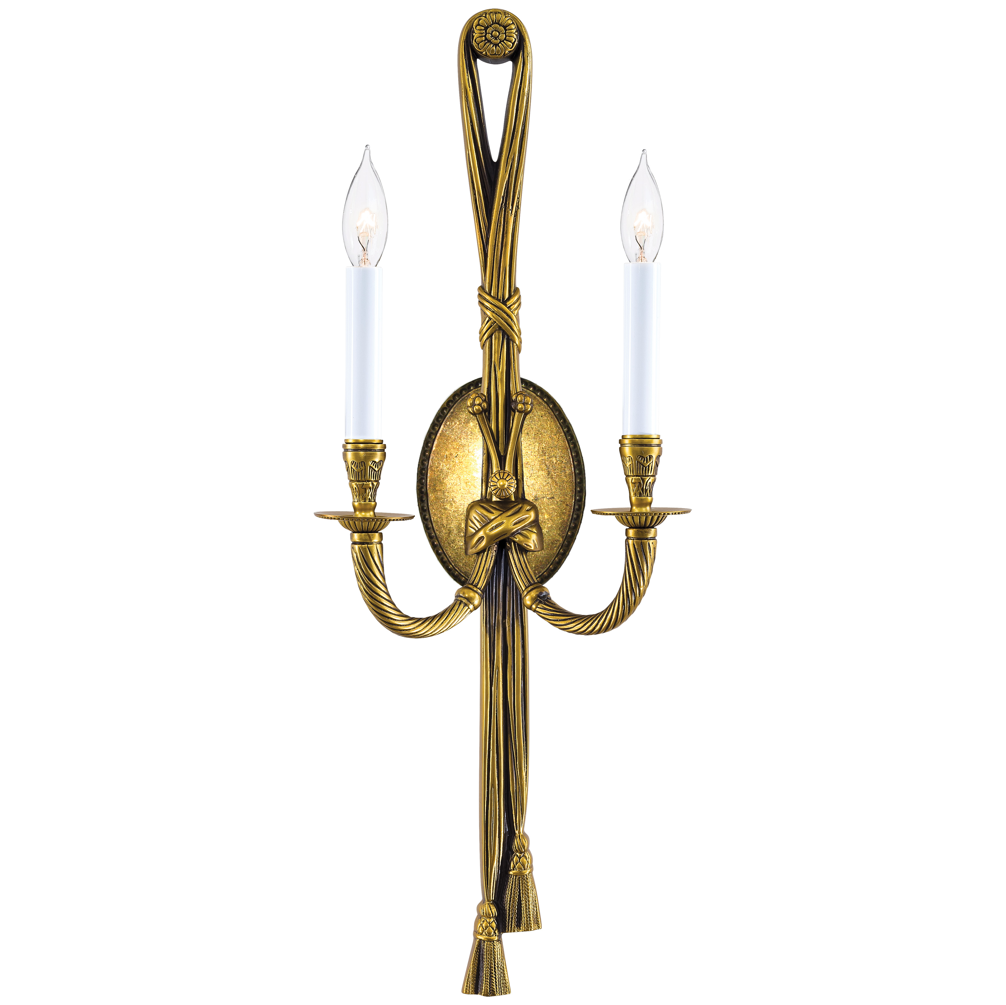 This handcrafted Spanish wall sconce brings Old World charm with its generous 25-inch height and warm Antique Gold finish. The oversized proportions make a bold statement in grand spaces while maintaining traditional elegance.