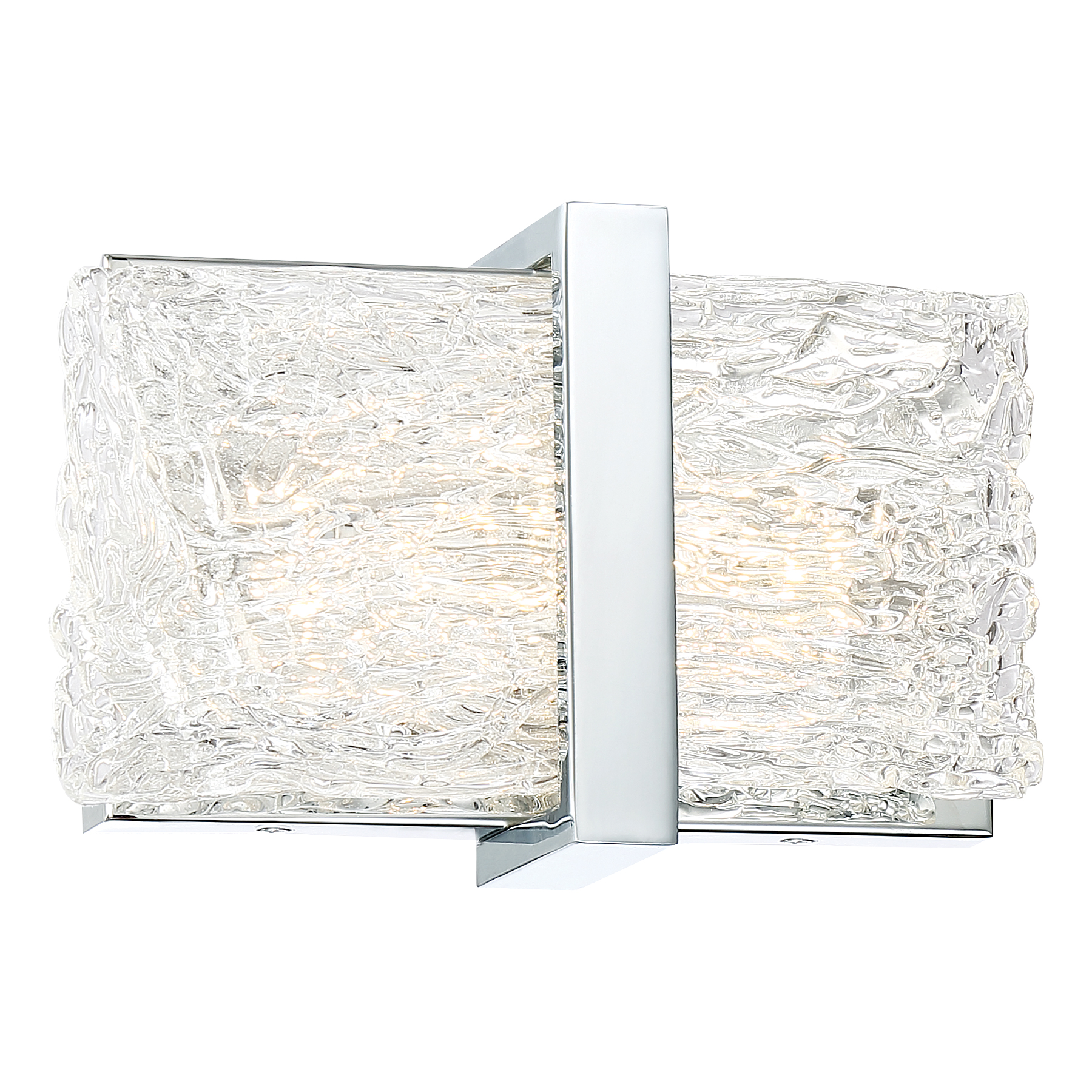 The Forest Ice II combines traditional elegance with modern LED efficiency. Its clear artisan glass and polished chrome finish deliver timeless style, while 498 lumens and 93 CRI ensure excellent light quality for grooming tasks.