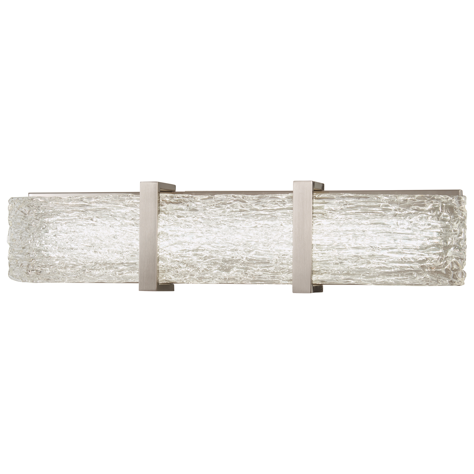 The Forest Ice II combines transitional styling with modern LED efficiency. Its 24-inch width and clear artisan glass provide excellent illumination for medium to large vanities, while ADA compliance ensures accessibility.