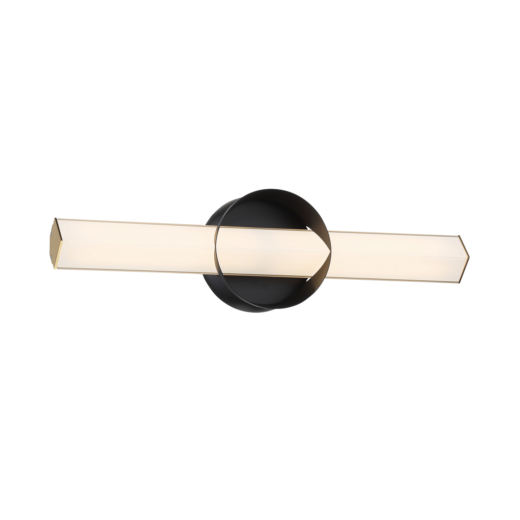 The Inner Circle LED Wall Sconce combines modern minimalism with functional design. Its compact 18-inch profile and ADA compliance make it ideal for hallways and bathrooms, while the Coal and Honey Gold finish adds sophisticated warmth.