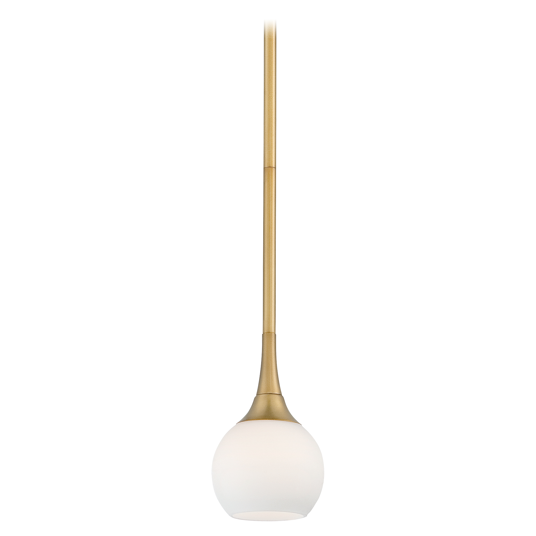 The Pontil mini pendant combines warm honey gold glass with a compact 4-inch profile, perfect for task lighting or creating visual interest in smaller spaces. Its transitional design bridges traditional warmth with contemporary simplicity.