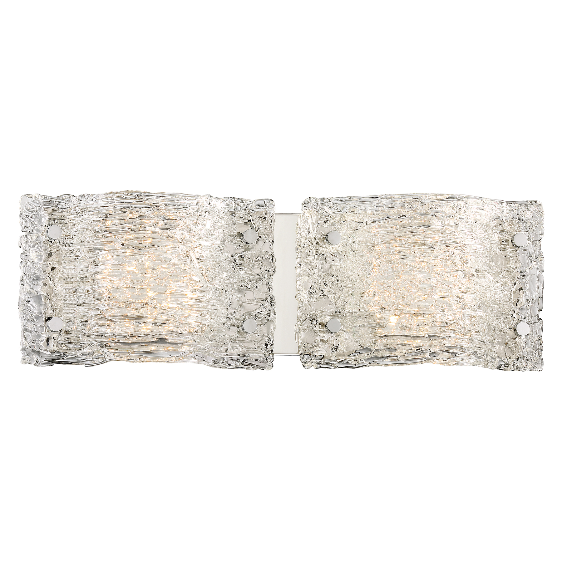 The Forest Ice LED Bath Light combines transitional styling with modern LED efficiency. Its chrome finish and clear artisan glass create a sophisticated look while delivering 1629 lumens of high-CRI light perfect for grooming tasks.