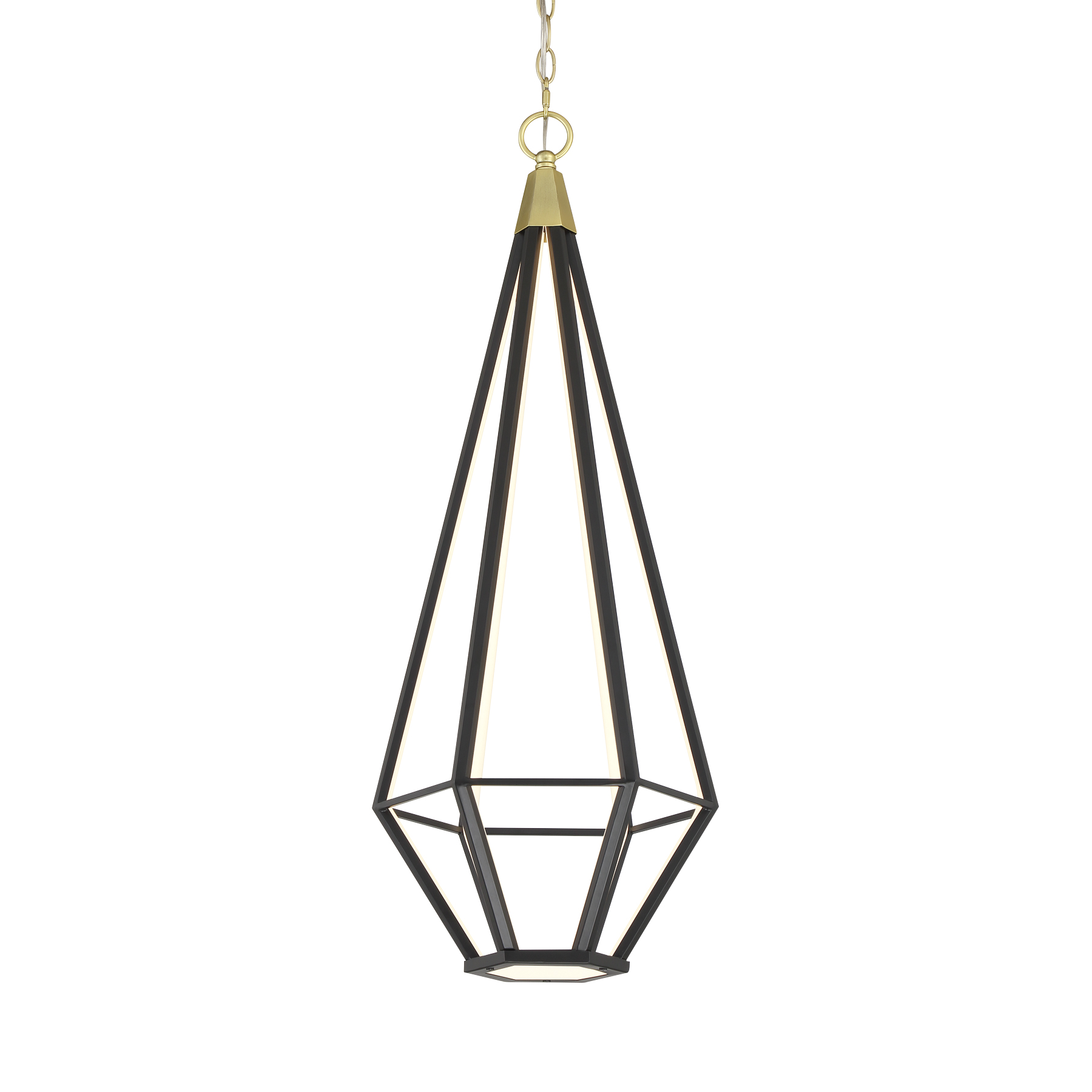 The Dripping Gems pendant combines artistic design with efficient LED technology. Its unique painted soft brass and coal finish creates visual interest, while the compact 12-inch width makes it perfect for smaller spaces or grouped installations.