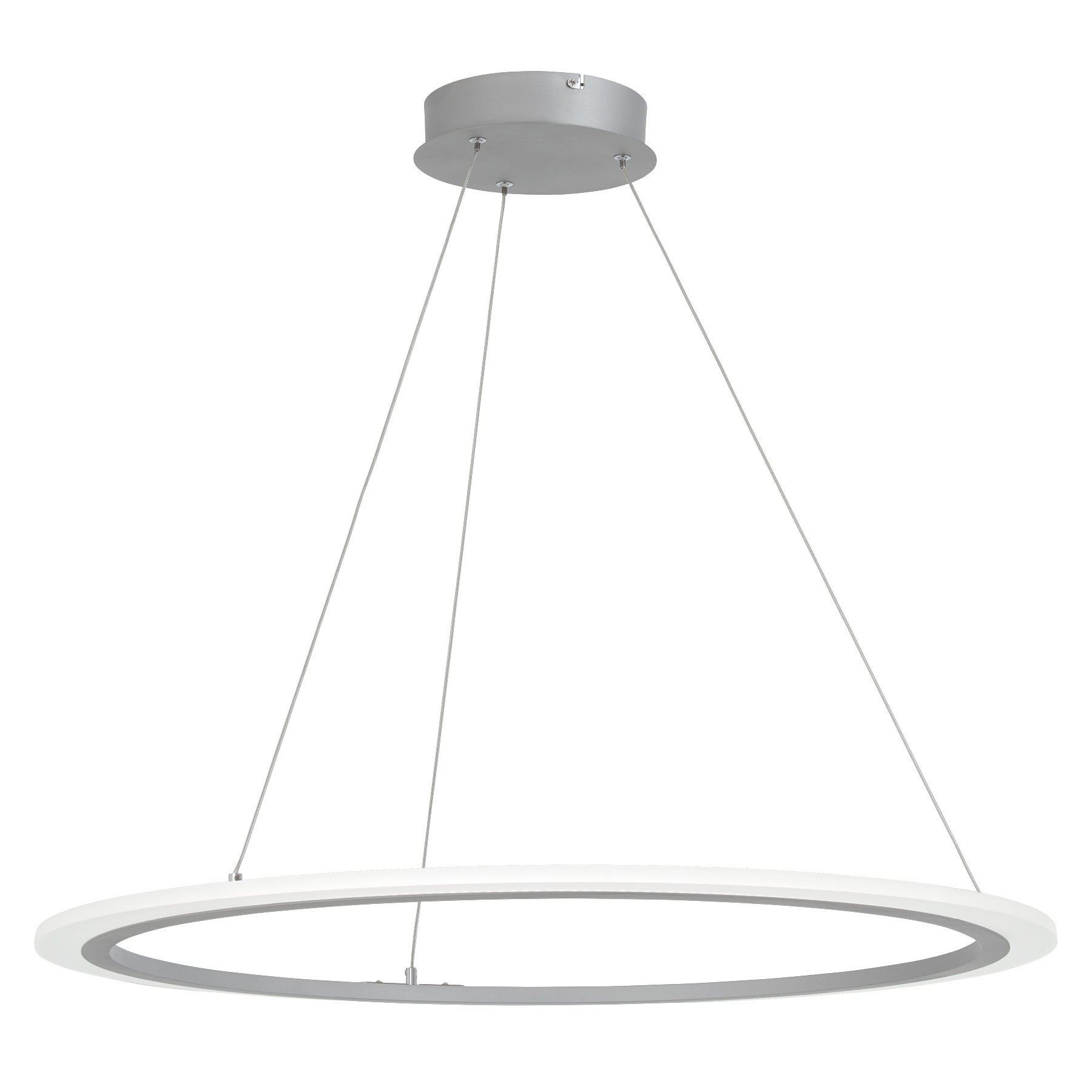 The Discovery LED Pendant combines contemporary design with high-performance lighting. Its 31-inch square profile and acrylic diffuser deliver 2828 lumens of CRI 93 light, perfect for large dining areas and modern interiors.
