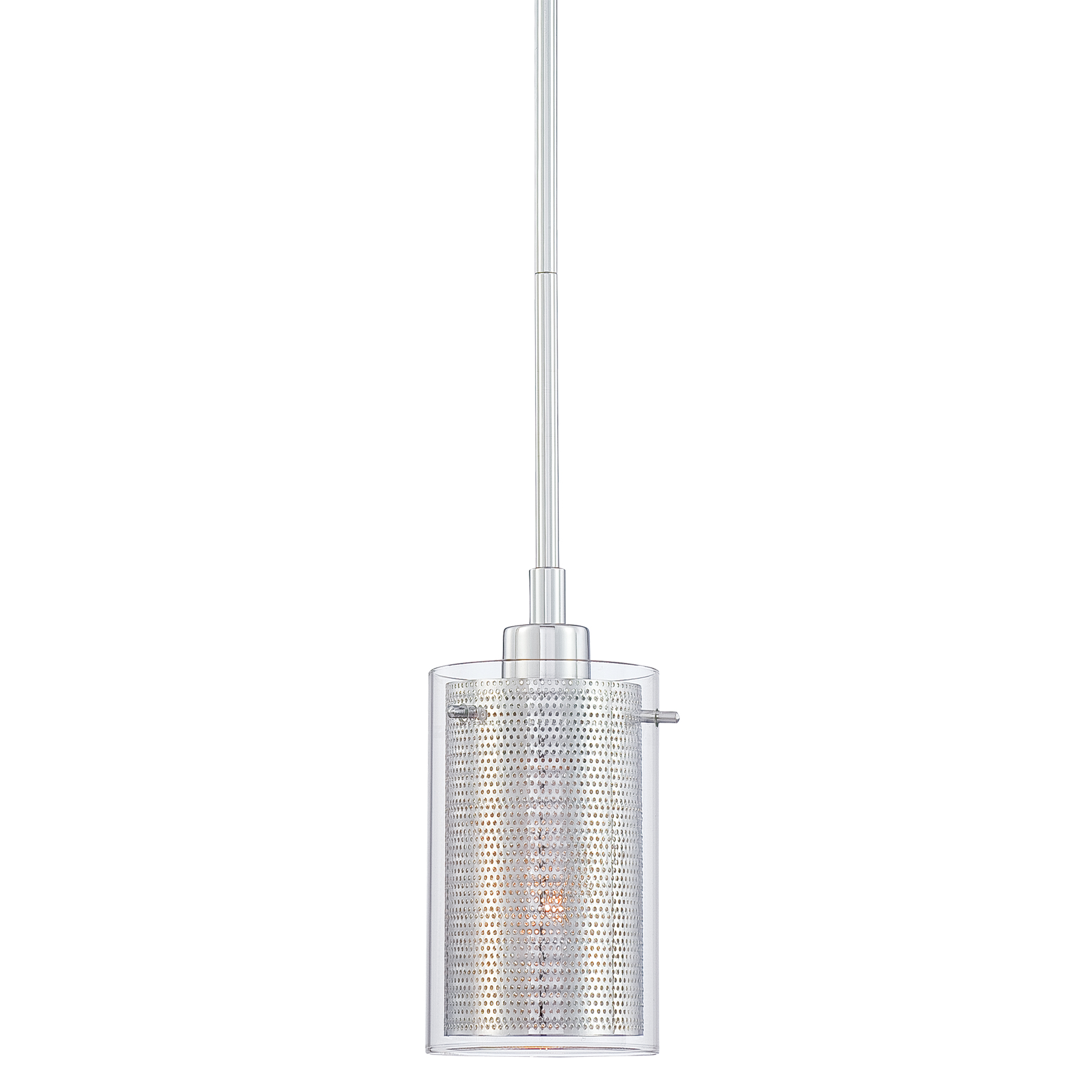 The Grid II combines sleek chrome finish with distinctive mesh detailing for a contemporary-industrial aesthetic. Its compact 5.75-inch profile makes it perfect for task lighting or clustered installations.