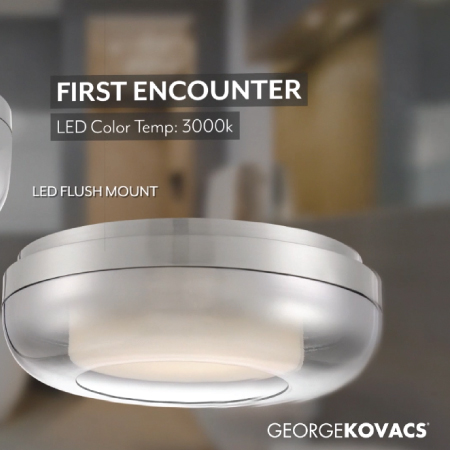 First Encounter - One Light LED Flush Mount