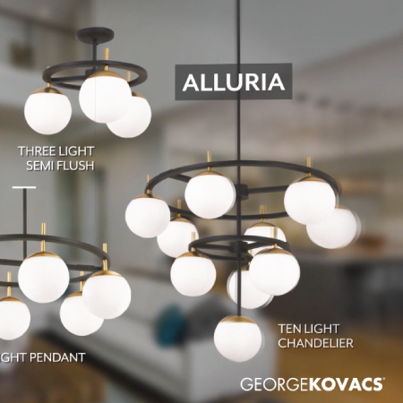 Alluria - 3 Light Semi Flush