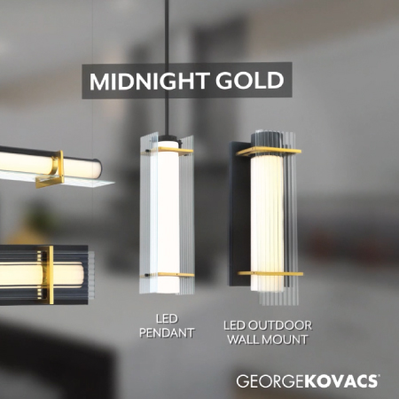 Midnight Gold - 1 Light LED Light Pendant