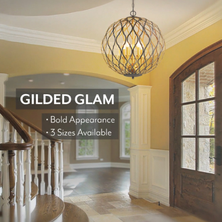 Gilded Glam - 4 Light Pendant