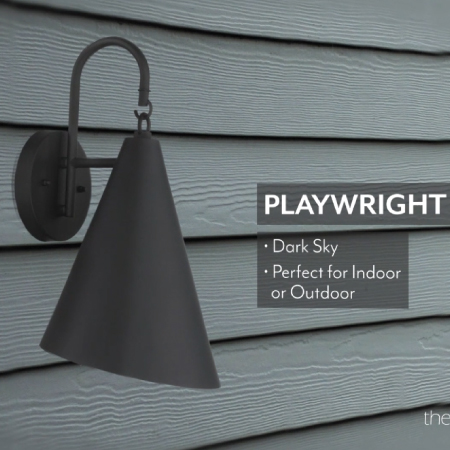 Playwright - 1 Light Outdoor Wall Mount Fixture